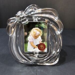 Original Waltherglas Picture Frame Clear Bow Made in Germany Open Box w/ Sticker